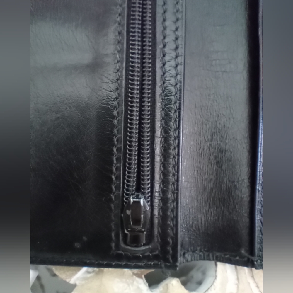 Hermes Bearn Calfskin Leather Wallet - 100% Authentic - Picture 9 of 11
